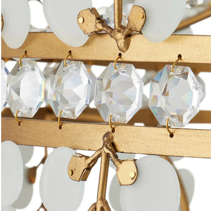 Lampadario in cristallo Art Déco