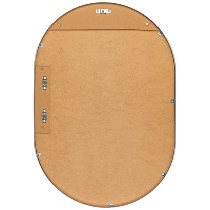 Specchio decorativo ovale moderno in alluminio a forma di pillola Livabliss Aranya