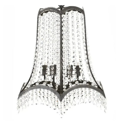 Lampadario a sospensione in cristallo Ava