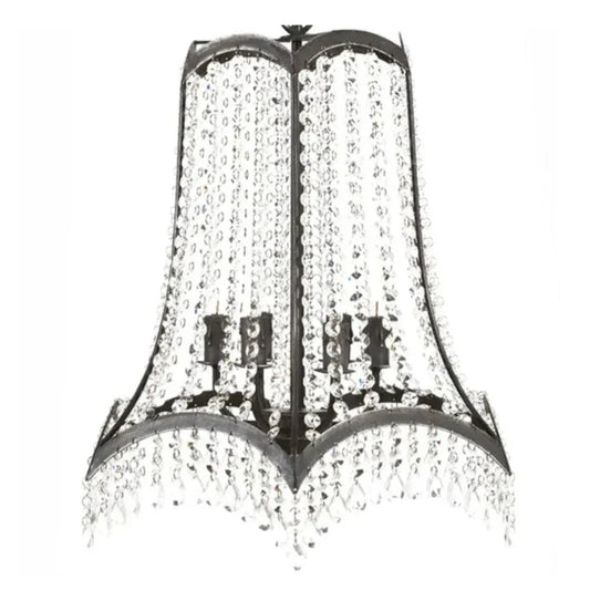 Lampadario a sospensione in cristallo Ava