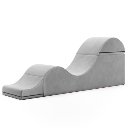 Chaise longue convertibile Avana Kami / Yoga e massaggio - Pouf 2 in 1 con poltrona da yoga pieghevole nascosta, microvelluto - N/D