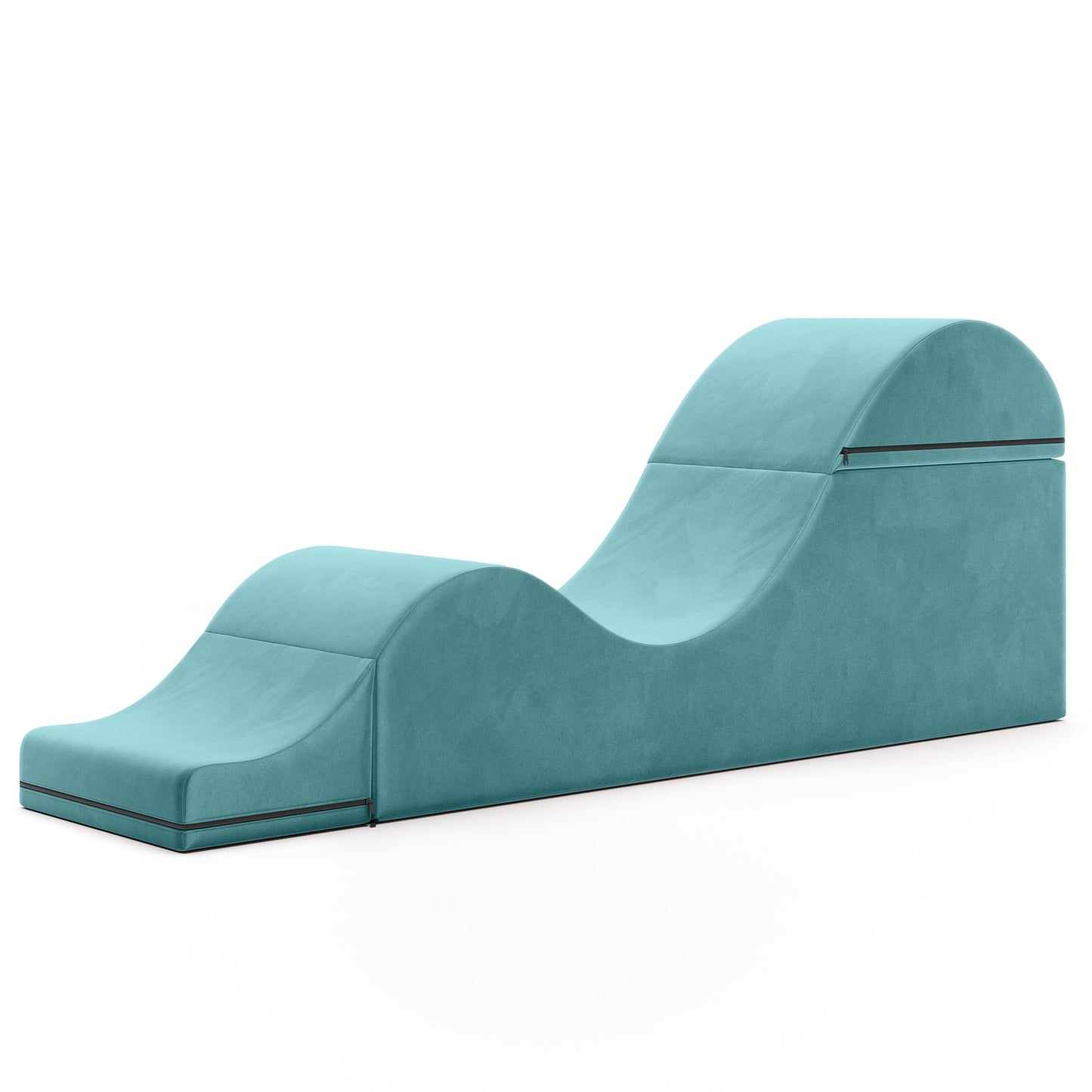 Chaise longue convertibile Avana Kami / Yoga e massaggio - Pouf 2 in 1 con poltrona da yoga pieghevole nascosta, microvelluto - N/D