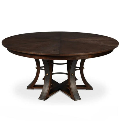 Tavolo da pranzo Jupe Tower marrone bruciato, espandibile da 66 a 85,5