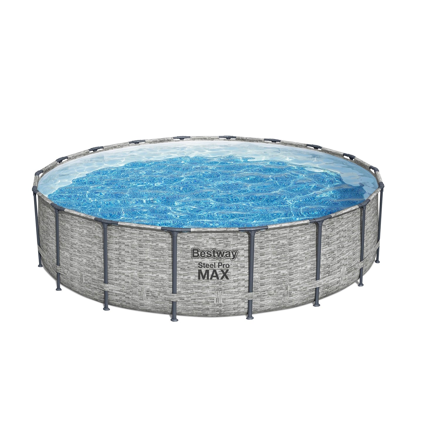 Piscina fuori terra rotonda Bestway Steel Pro MAX con pompa e copertura
