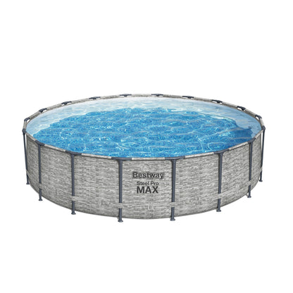 Piscina fuori terra rotonda Bestway Steel Pro MAX con pompa e copertura