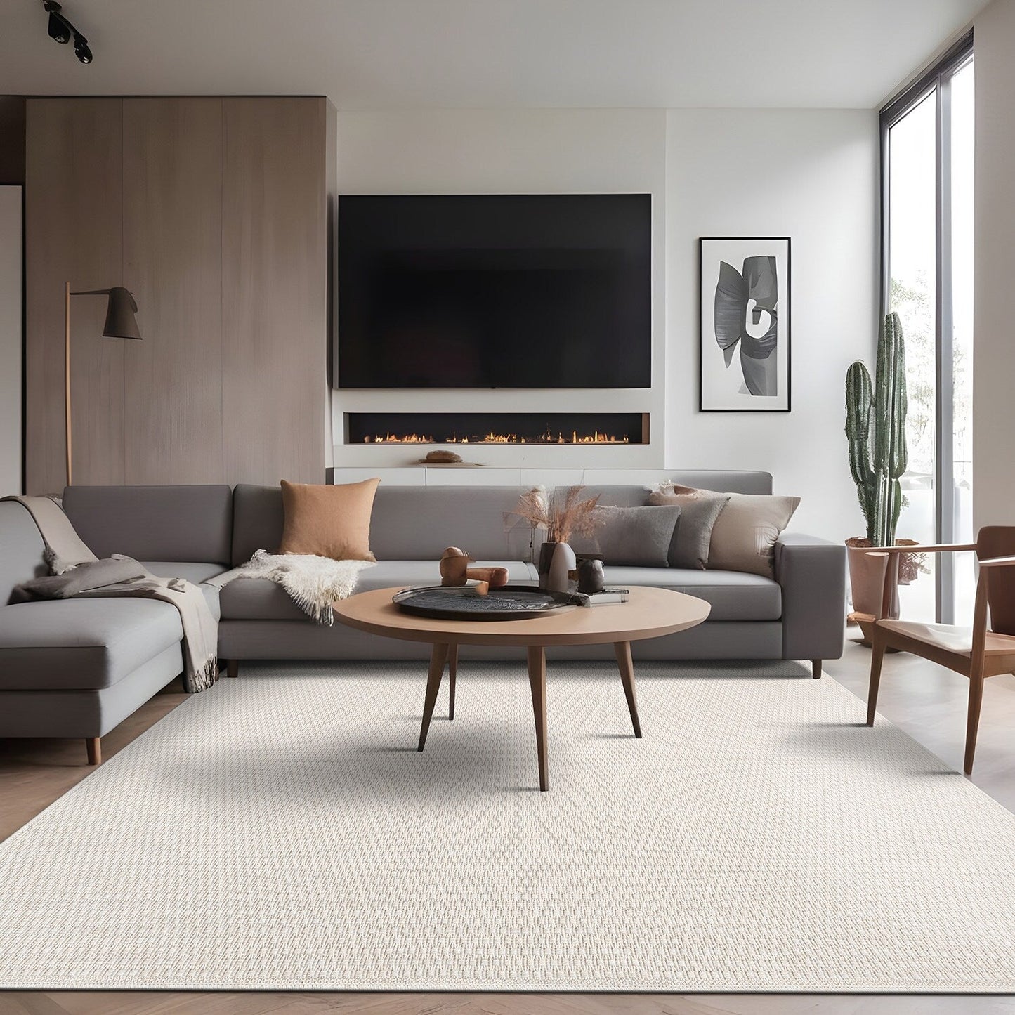 Tappeto Beverly in iuta anti-pelo, facile da pulire