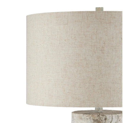 Lampada a forma di tronco d'albero in cemento di betulla