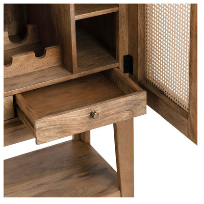 Mobile bar in canna arcuata