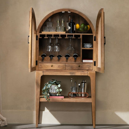 Mobile bar in canna arcuata