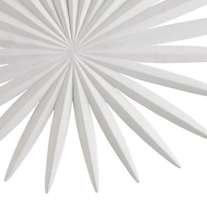 Applique da parete in foglia di palma bianca