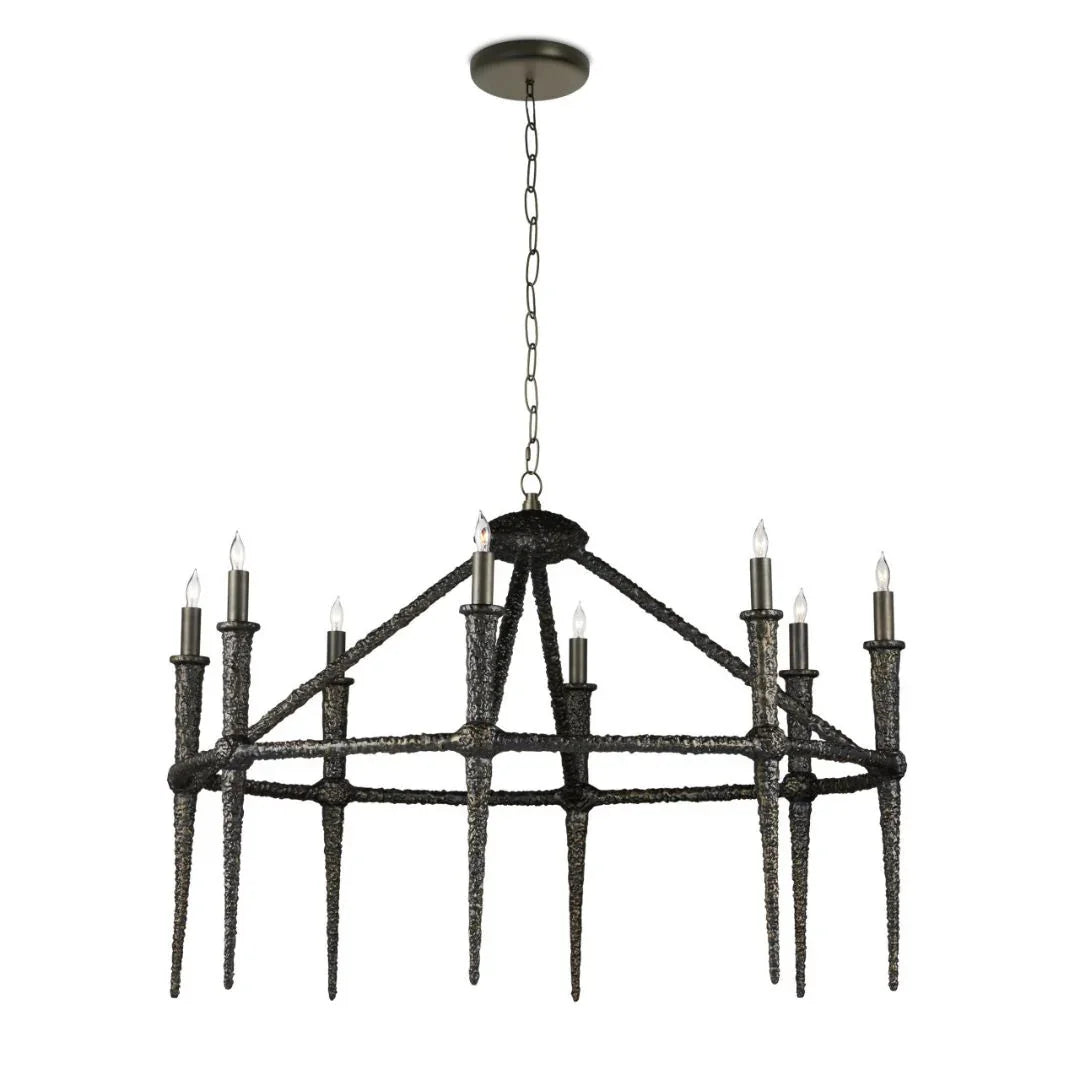 Lampadario in bronzo invecchiato Blackthorn