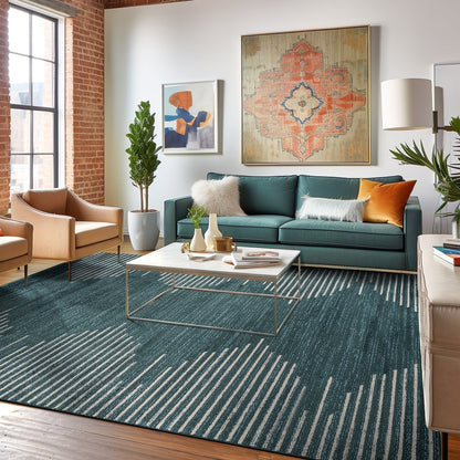 Tappeto a righe bohémien