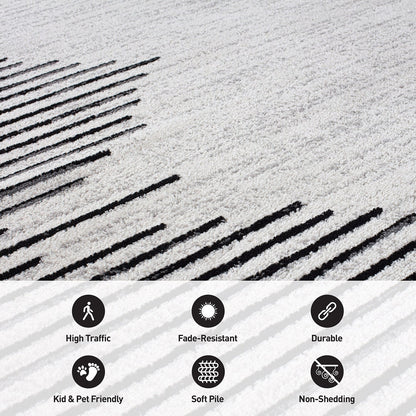 Tappeto a righe bohémien