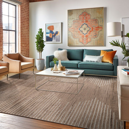 Tappeto a righe bohémien