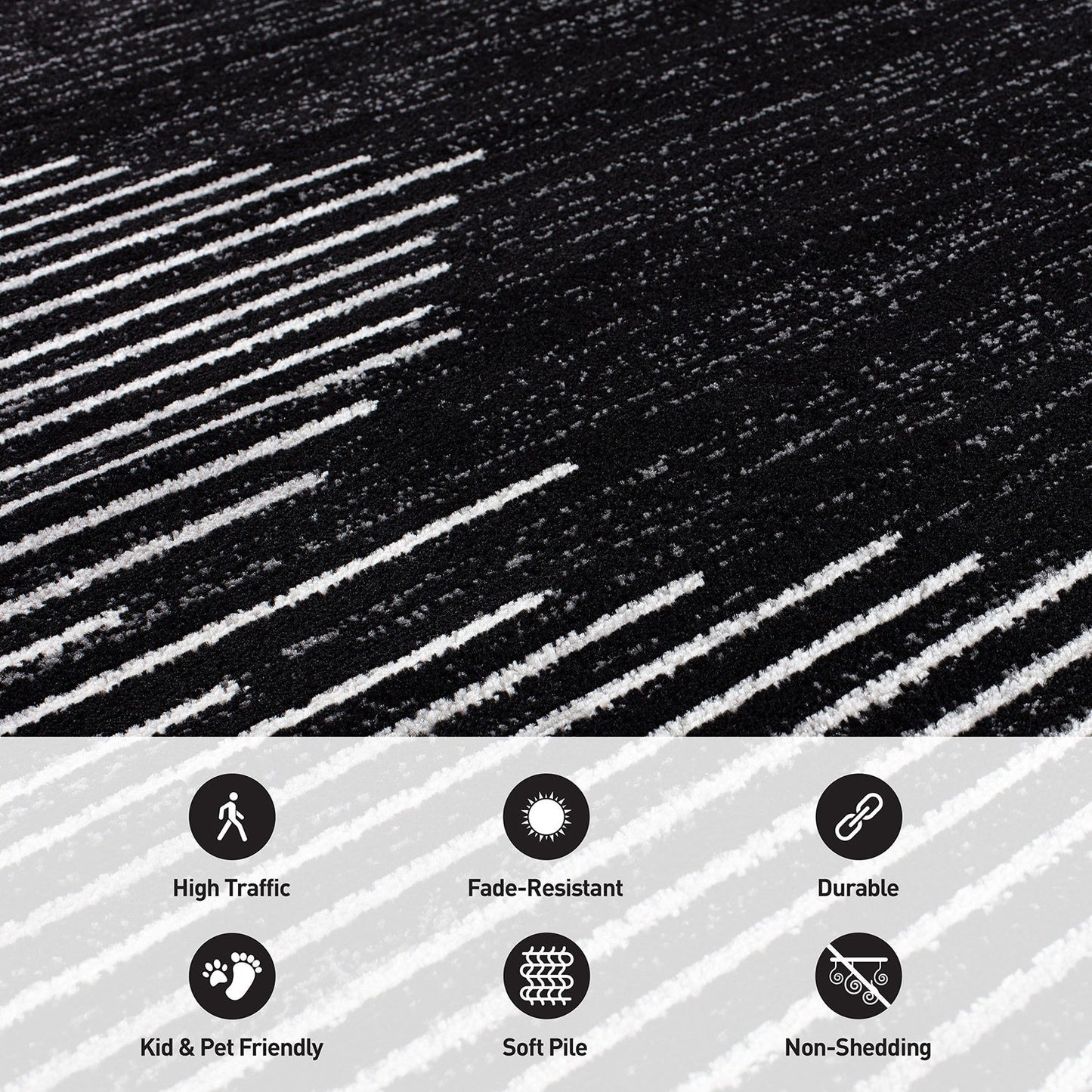 Tappeto a righe bohémien