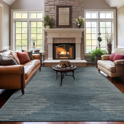 Tappeto a righe bohémien