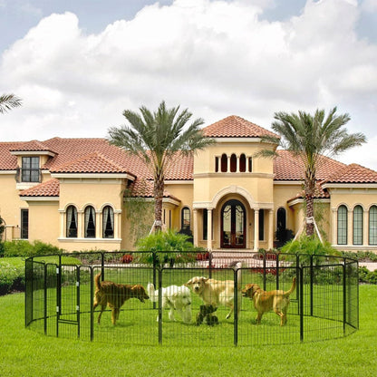 Box per cani Bossin, recinto per cani, recinto per esercizi con porte, pannello 8/16/24