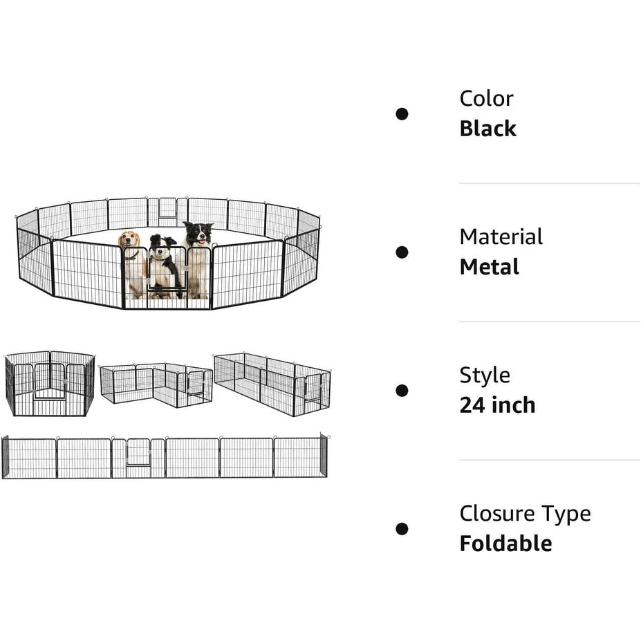 Box per cani Bossin, recinto per cani, recinto per esercizi con porte, pannello 8/16/24