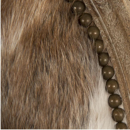 Sedie da pranzo in pelle di mucca brasiliana marrone chiaro