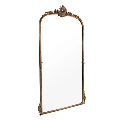 Specchio da terra alto decorato in bronzo