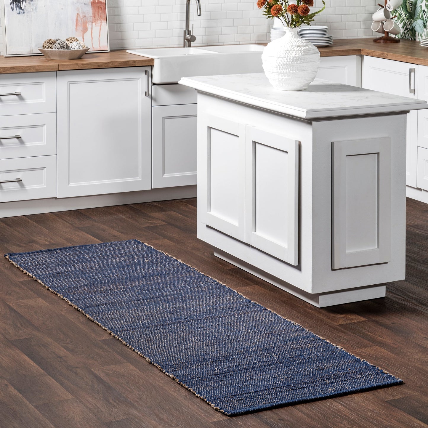 Tappeto classico in misto iuta Nuloom Jacky