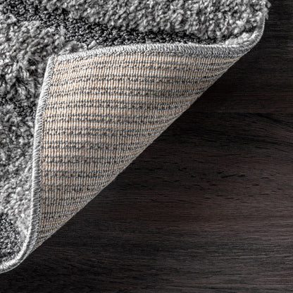 Tappeto a pelo lungo Nuloom Krista Contemporary Swirls