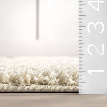 Tappeto a pelo lungo Nuloom Krista Contemporary Swirls