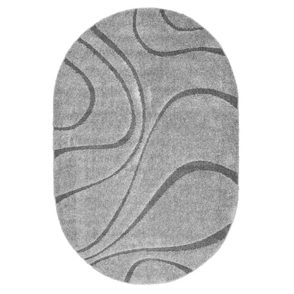 Tappeto a pelo lungo Nuloom Krista Contemporary Swirls