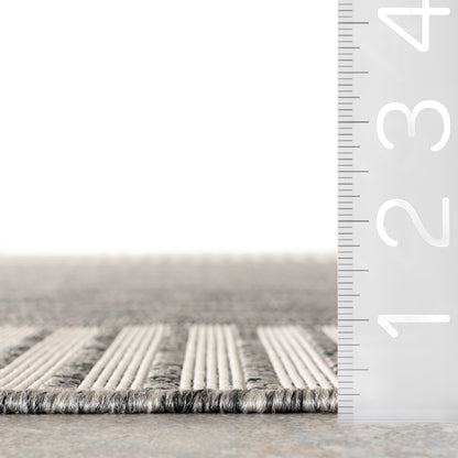 Tappeto per interni/esterni con bordo classico Nuloom Leah