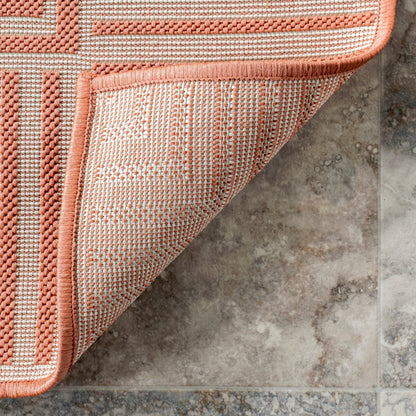 Tappeto per interni/esterni con bordo classico Nuloom Leah