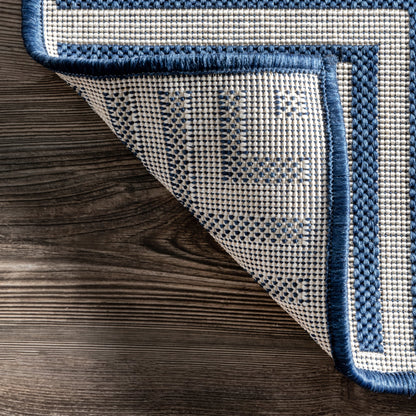 Tappeto per interni/esterni con bordo classico Nuloom Leah