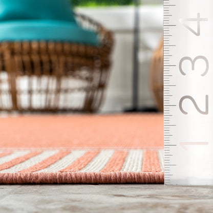 Tappeto per interni/esterni con bordo classico Nuloom Leah