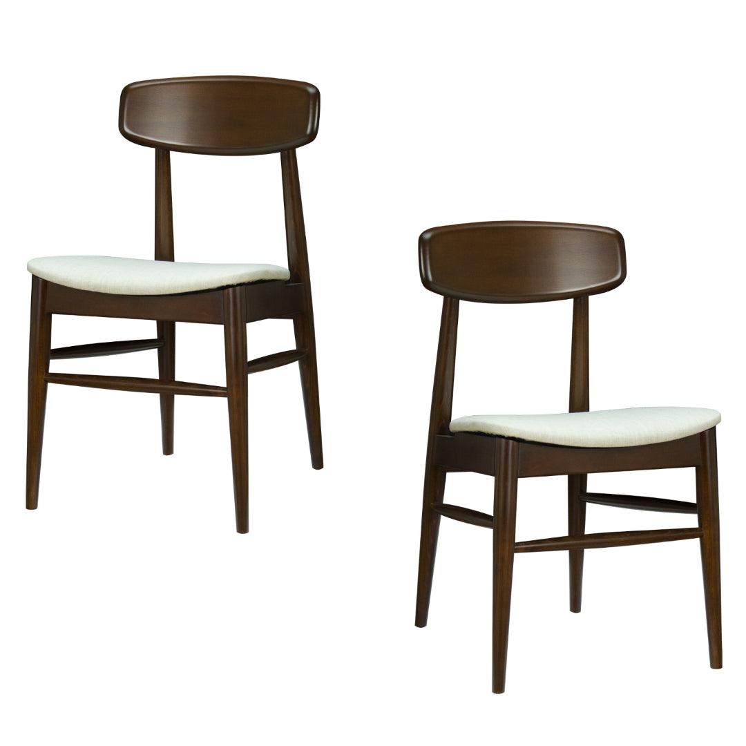 Sedia laterale imbottita in stile moderno di metà secolo