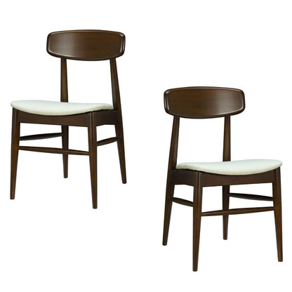 Sedia laterale imbottita in stile moderno di metà secolo