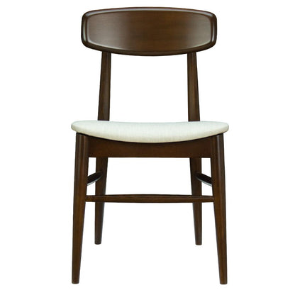 Sedia laterale imbottita in stile moderno di metà secolo