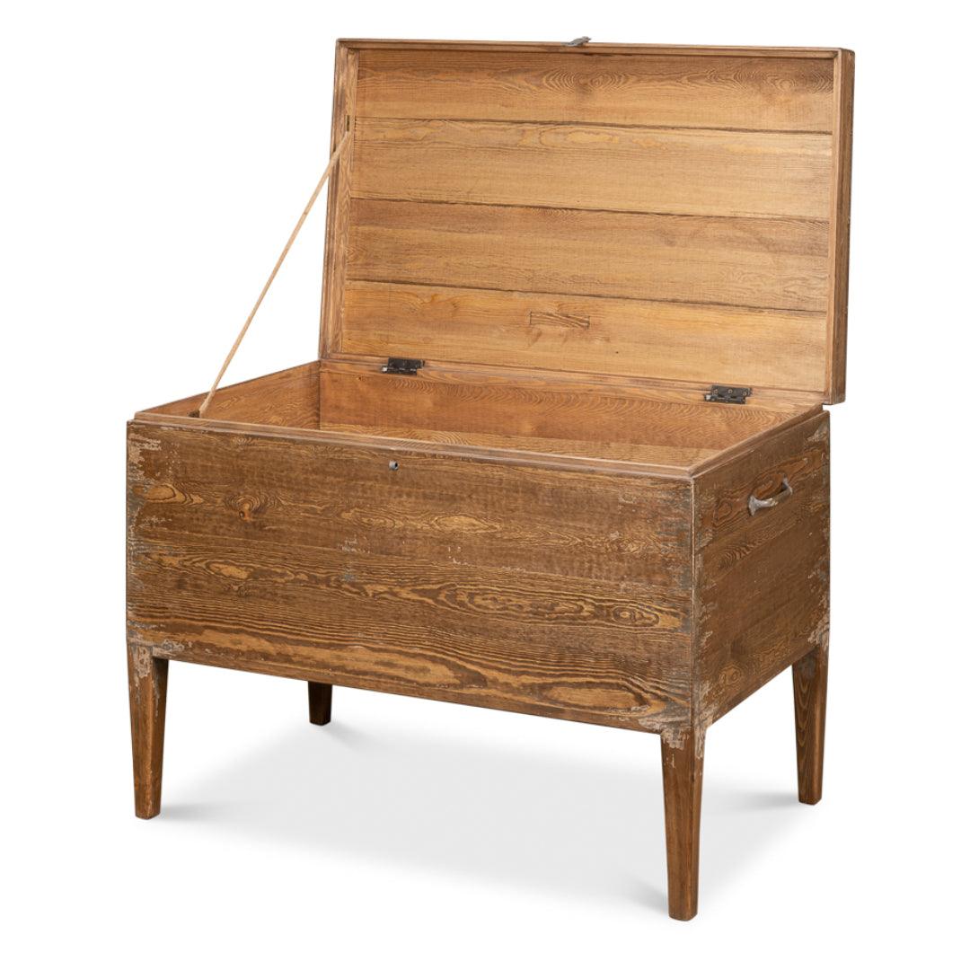 Tavolo consolle rustico in stile Lodge Trunk