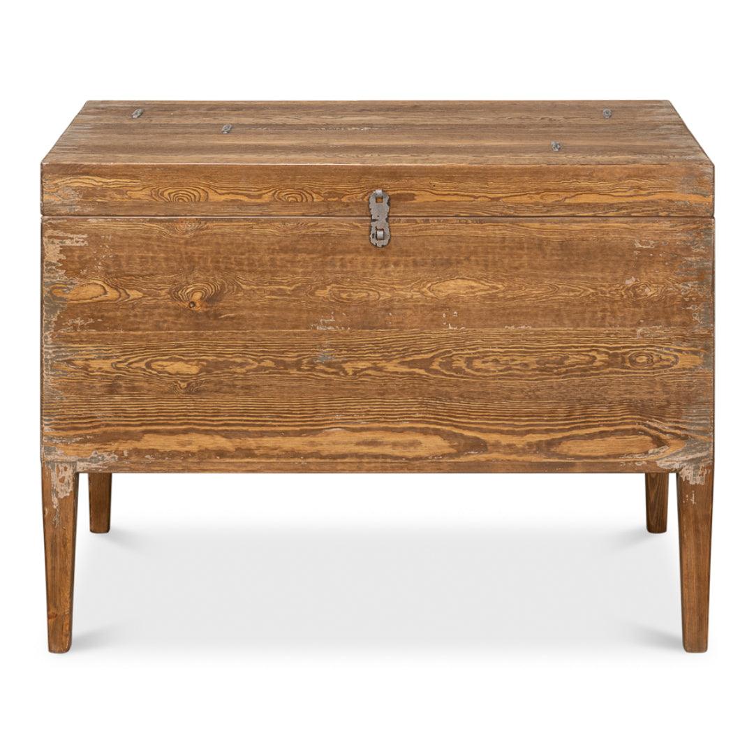 Tavolo consolle rustico in stile Lodge Trunk