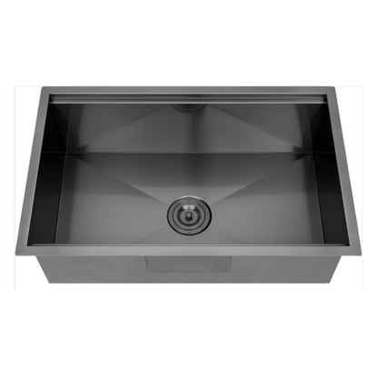 Lavello da cucina sottotop CB HOME da 32'' in oro, lavello da cucina in acciaio inox/nero da incasso, lavello da cucina a una vasca con accessori