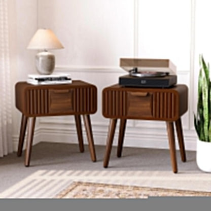 Comodino moderno marrone con cassetti COSIEST