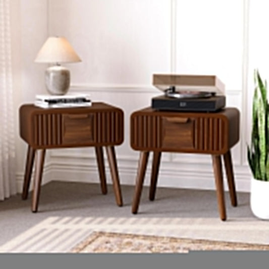 Comodino moderno marrone con cassetti COSIEST