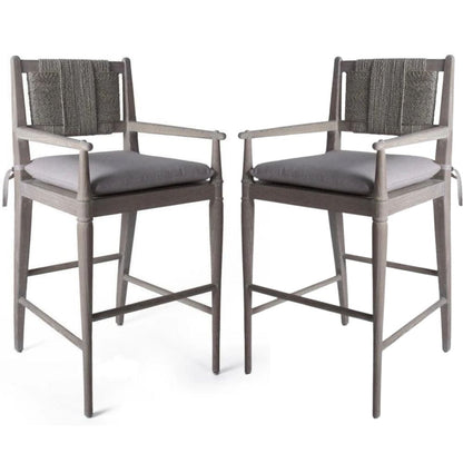 Sgabello da bar Cadiz Rush Back con braccioli 