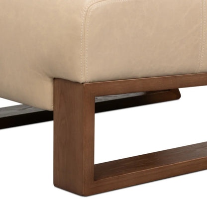 Poltrona moderna pantofola bianca cappuccino