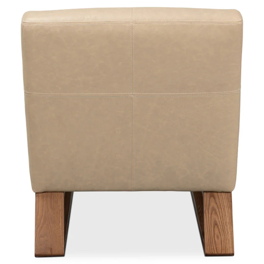 Poltrona moderna pantofola bianca cappuccino