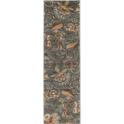 Tappeto da interno floreale Caprice Mid-Century Modern