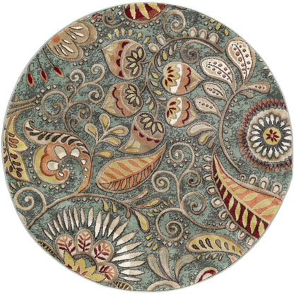 Tappeto da interno floreale Caprice Mid-Century Modern