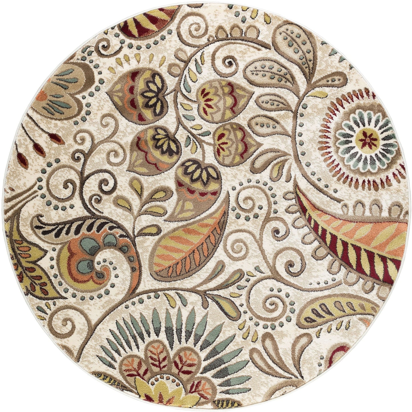 Tappeto da interno floreale Caprice Mid-Century Modern