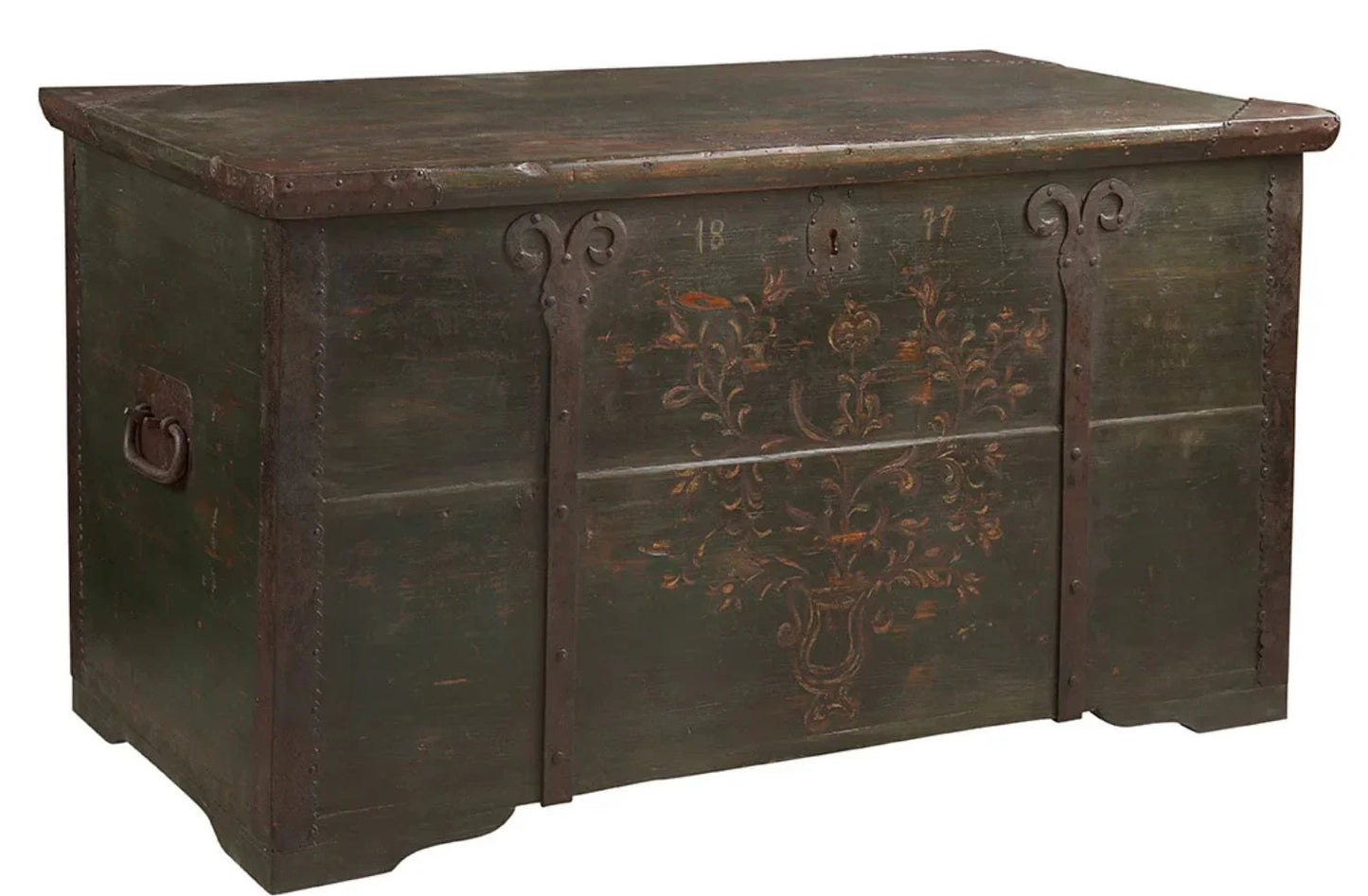 Cassapanca Hope con motivo floreale veneziano