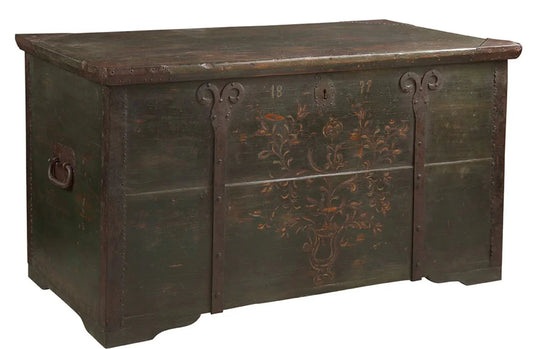 Cassapanca Hope con motivo floreale veneziano