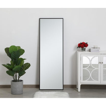 Specchio rettangolare con cornice in metallo Carson Carrington Salsnas