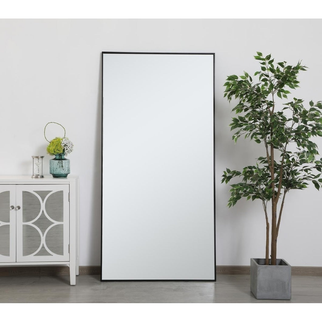 Specchio rettangolare con cornice in metallo Carson Carrington Salsnas